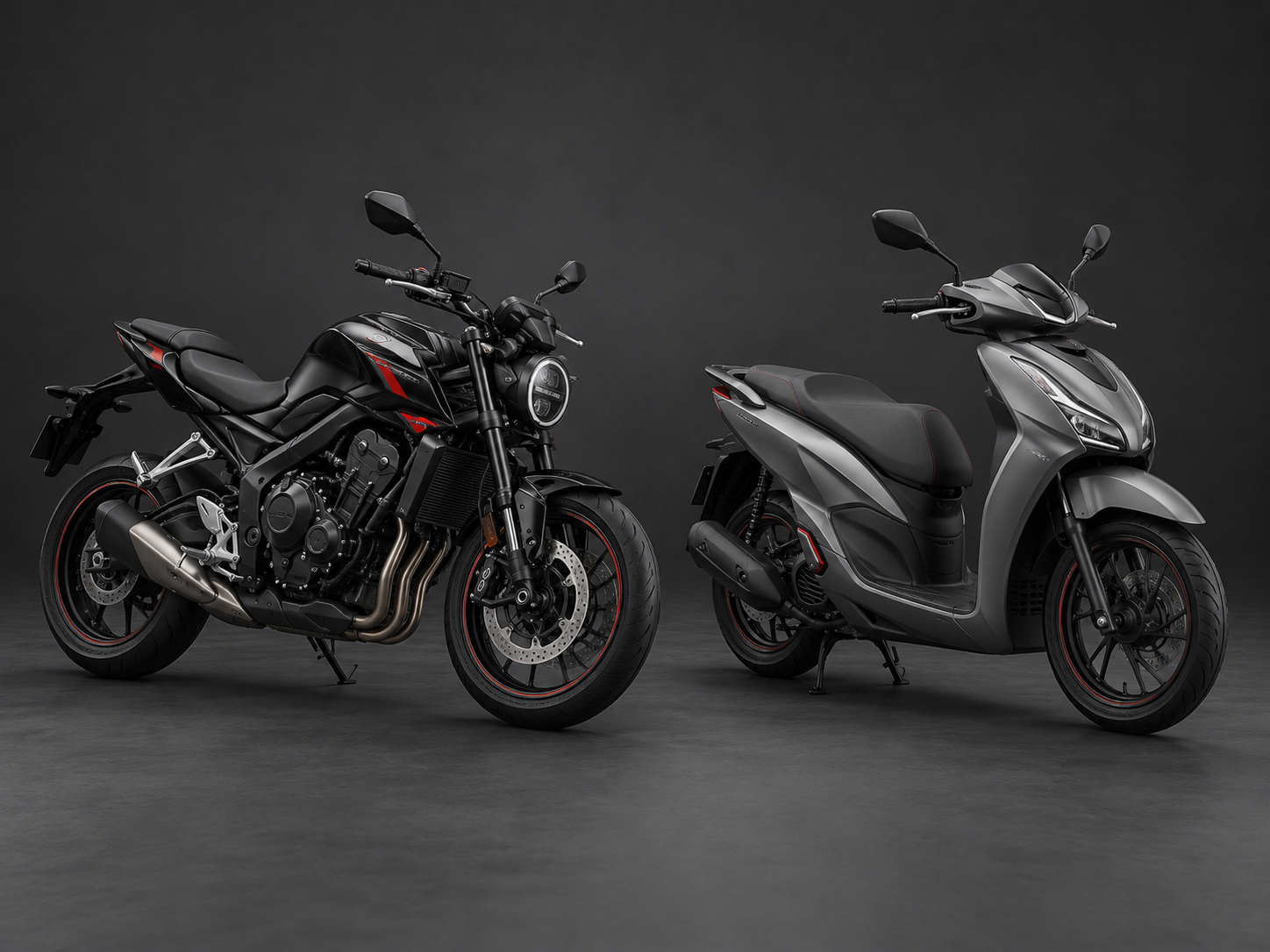 Motosiklet ve scooter ürün grubunu temsil eden araçlar